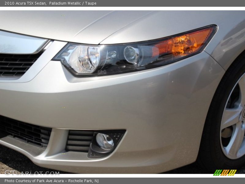 Palladium Metallic / Taupe 2010 Acura TSX Sedan