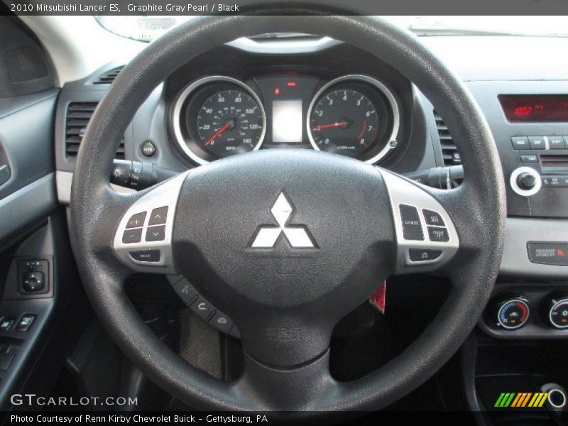 Graphite Gray Pearl / Black 2010 Mitsubishi Lancer ES