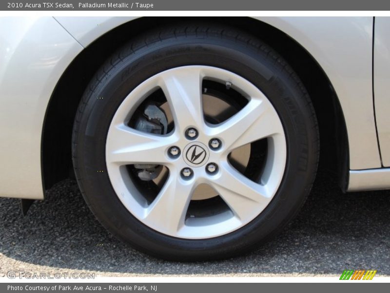 Palladium Metallic / Taupe 2010 Acura TSX Sedan