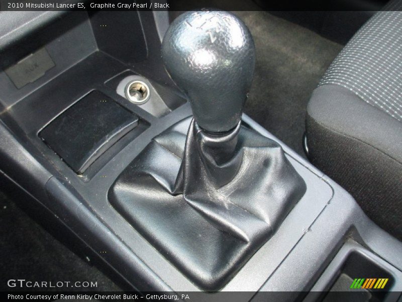Graphite Gray Pearl / Black 2010 Mitsubishi Lancer ES