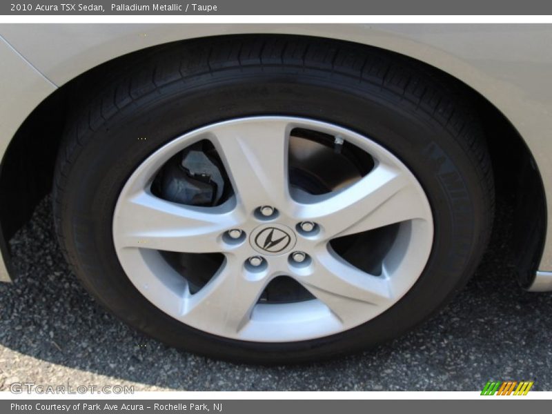 Palladium Metallic / Taupe 2010 Acura TSX Sedan