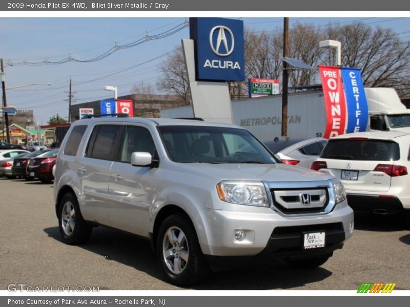 Billet Silver Metallic / Gray 2009 Honda Pilot EX 4WD