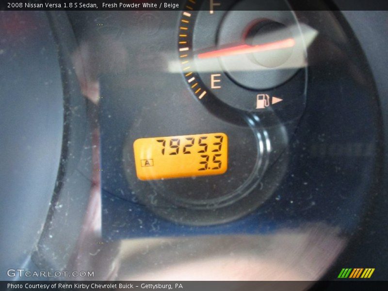 Fresh Powder White / Beige 2008 Nissan Versa 1.8 S Sedan