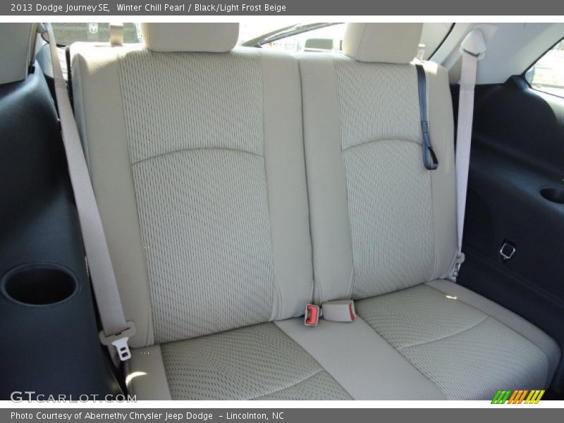 Winter Chill Pearl / Black/Light Frost Beige 2013 Dodge Journey SE