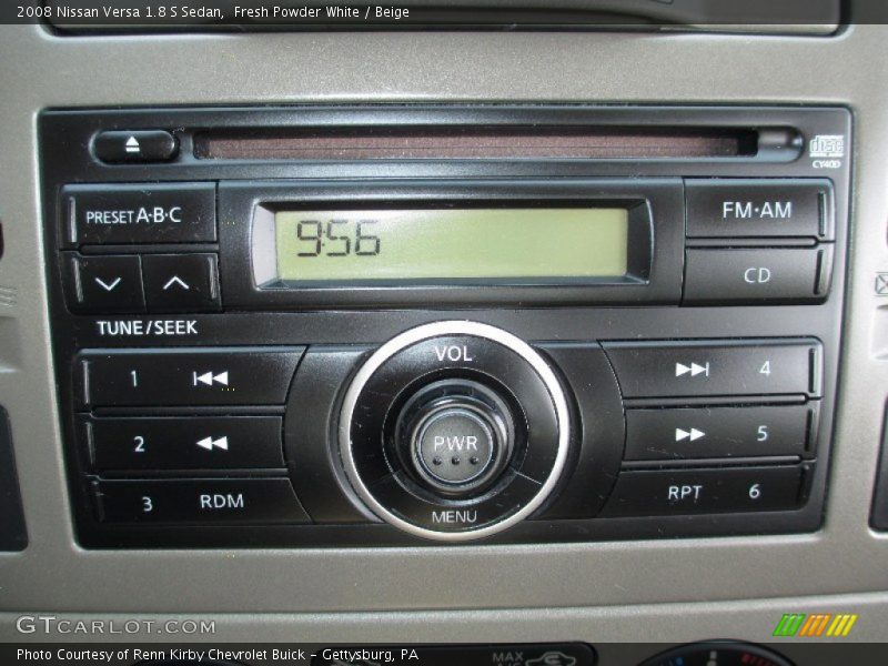 Fresh Powder White / Beige 2008 Nissan Versa 1.8 S Sedan