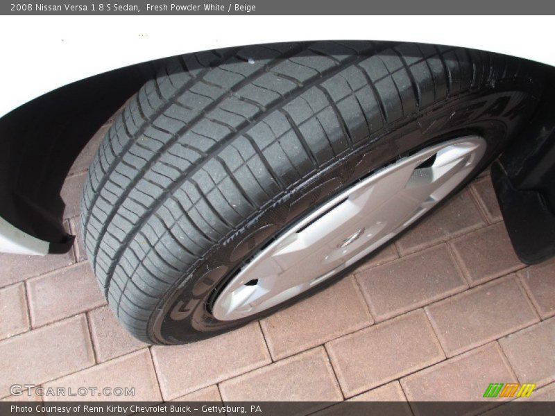 Fresh Powder White / Beige 2008 Nissan Versa 1.8 S Sedan