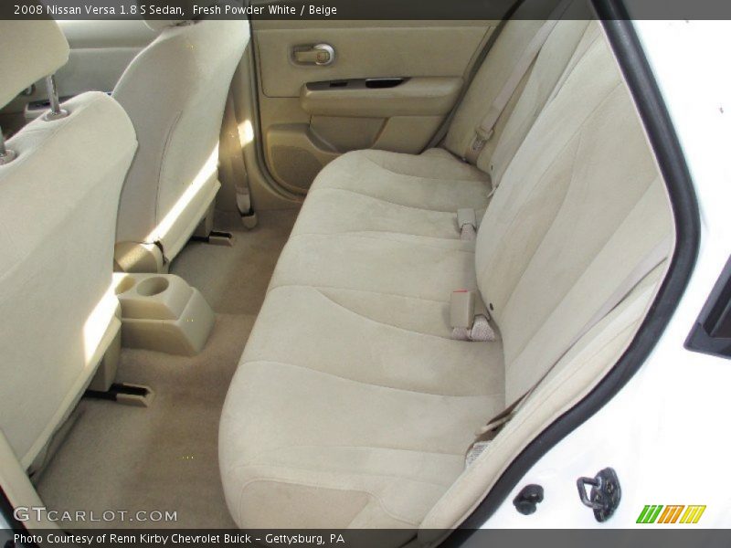 Fresh Powder White / Beige 2008 Nissan Versa 1.8 S Sedan
