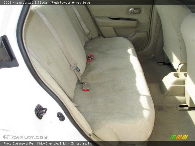 Fresh Powder White / Beige 2008 Nissan Versa 1.8 S Sedan