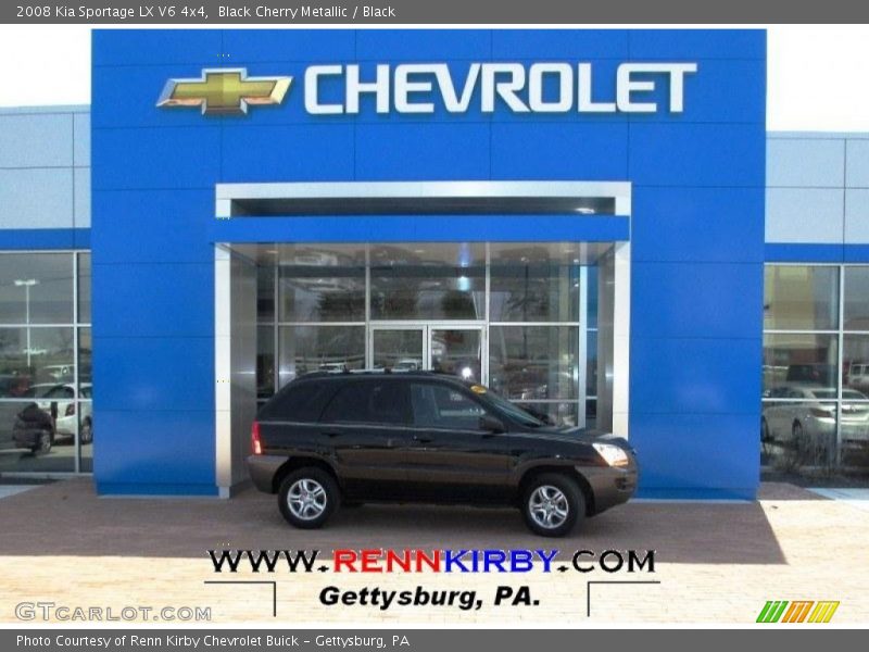 Black Cherry Metallic / Black 2008 Kia Sportage LX V6 4x4