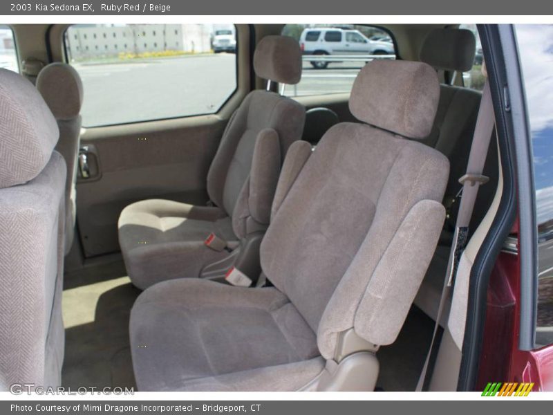 Ruby Red / Beige 2003 Kia Sedona EX