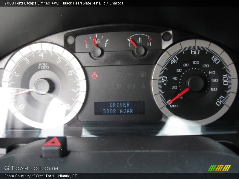 Black Pearl Slate Metallic / Charcoal 2008 Ford Escape Limited 4WD