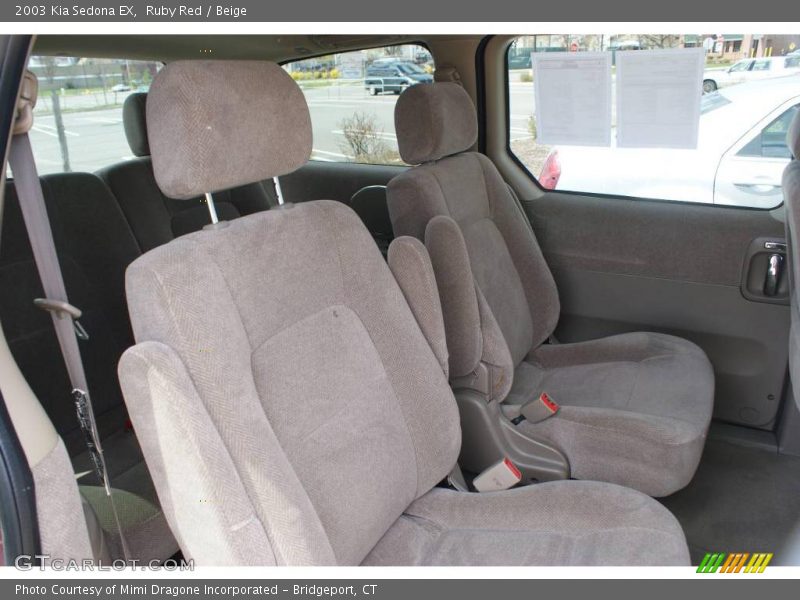 Ruby Red / Beige 2003 Kia Sedona EX