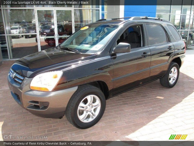 Black Cherry Metallic / Black 2008 Kia Sportage LX V6 4x4