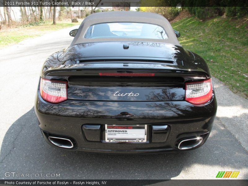 Black / Black 2011 Porsche 911 Turbo Cabriolet
