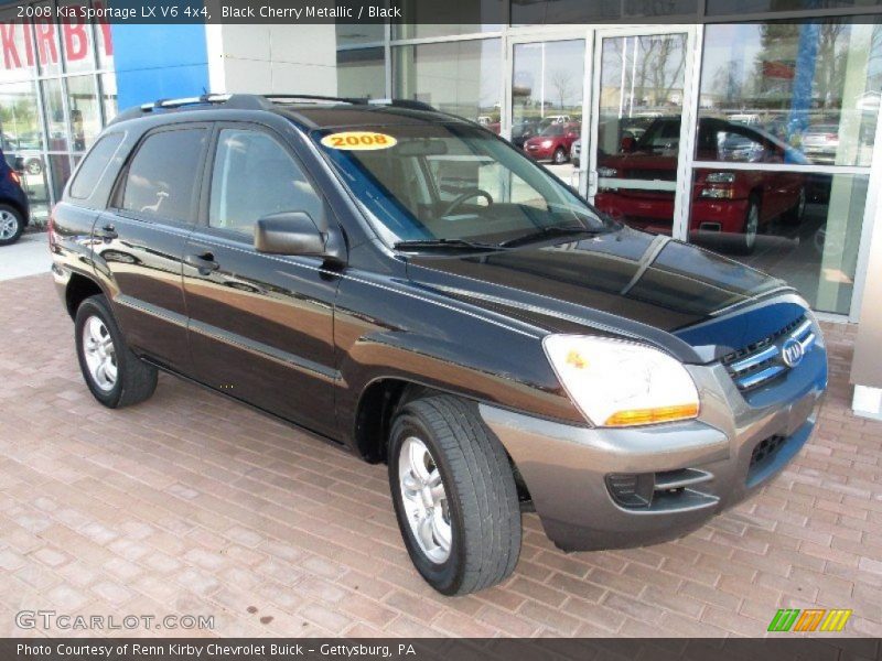Black Cherry Metallic / Black 2008 Kia Sportage LX V6 4x4