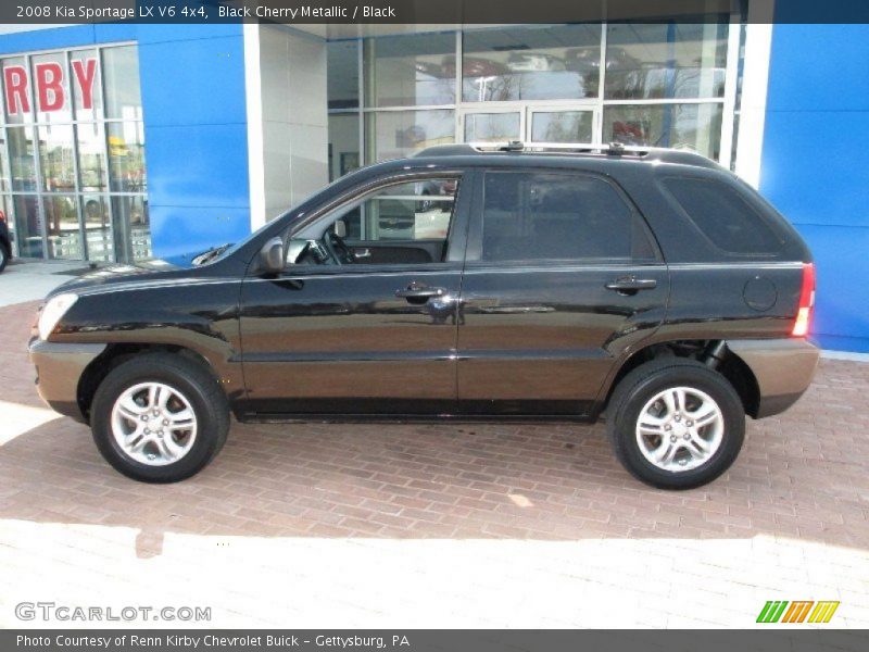 Black Cherry Metallic / Black 2008 Kia Sportage LX V6 4x4