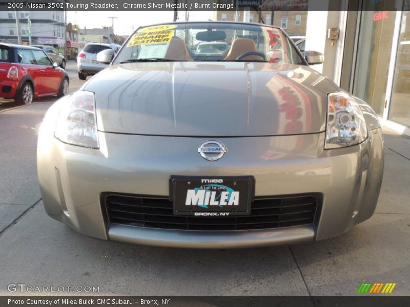 Chrome Silver Metallic / Burnt Orange 2005 Nissan 350Z Touring Roadster