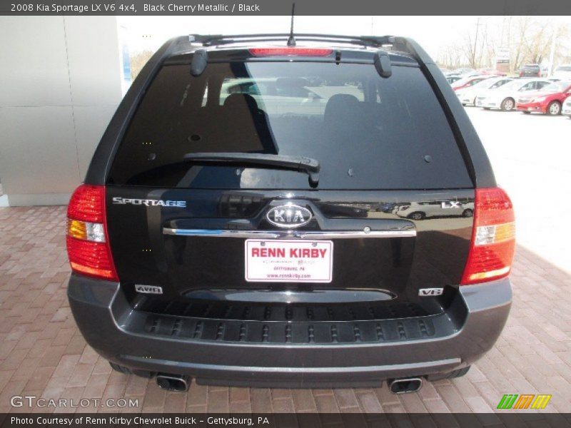 Black Cherry Metallic / Black 2008 Kia Sportage LX V6 4x4