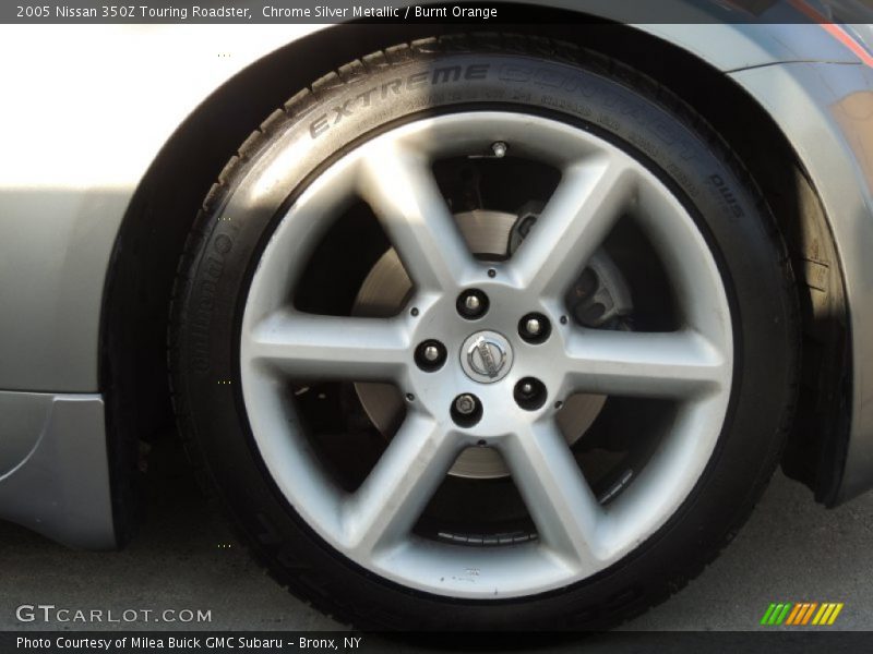 Chrome Silver Metallic / Burnt Orange 2005 Nissan 350Z Touring Roadster