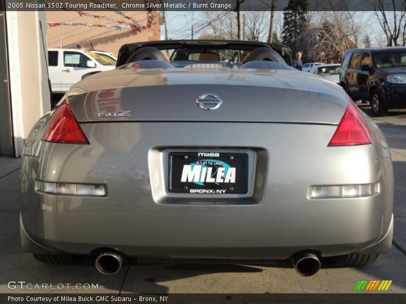 Chrome Silver Metallic / Burnt Orange 2005 Nissan 350Z Touring Roadster