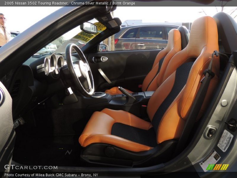 Chrome Silver Metallic / Burnt Orange 2005 Nissan 350Z Touring Roadster