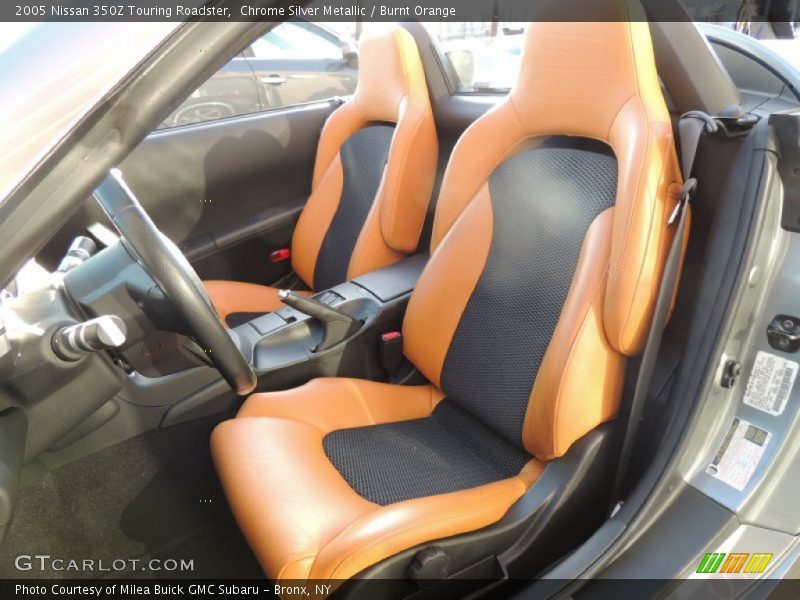 Chrome Silver Metallic / Burnt Orange 2005 Nissan 350Z Touring Roadster