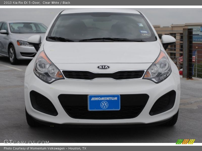 Clear White / Black 2013 Kia Rio EX 5-Door