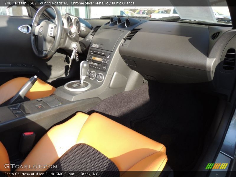 Chrome Silver Metallic / Burnt Orange 2005 Nissan 350Z Touring Roadster