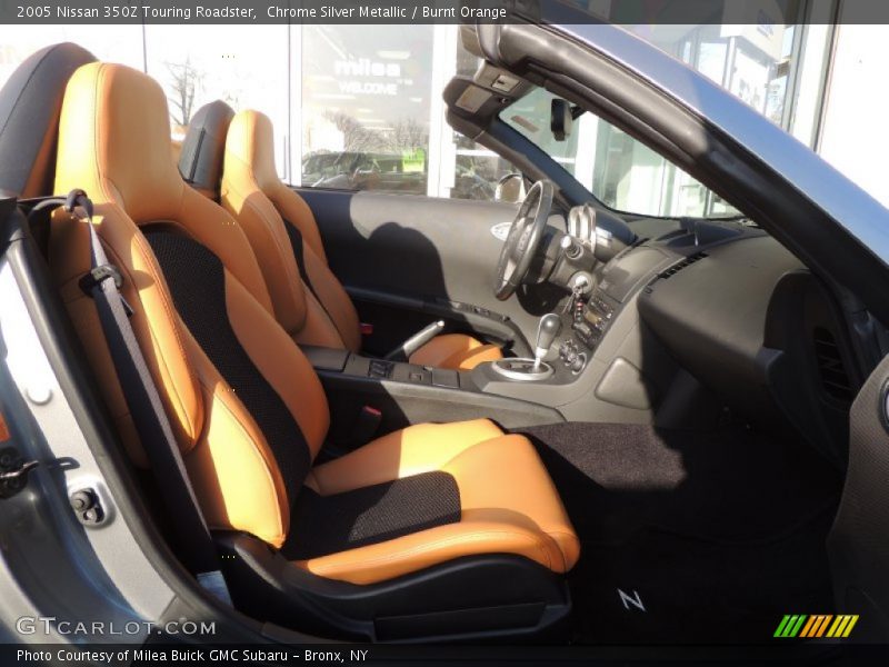Chrome Silver Metallic / Burnt Orange 2005 Nissan 350Z Touring Roadster