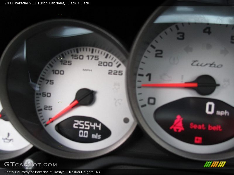 Black / Black 2011 Porsche 911 Turbo Cabriolet