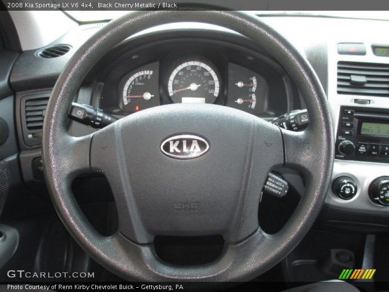 Black Cherry Metallic / Black 2008 Kia Sportage LX V6 4x4