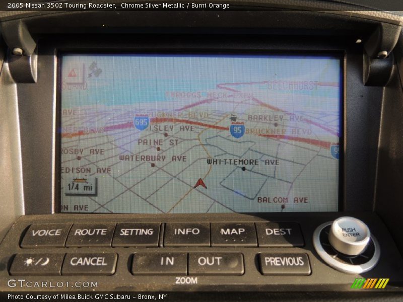 Chrome Silver Metallic / Burnt Orange 2005 Nissan 350Z Touring Roadster