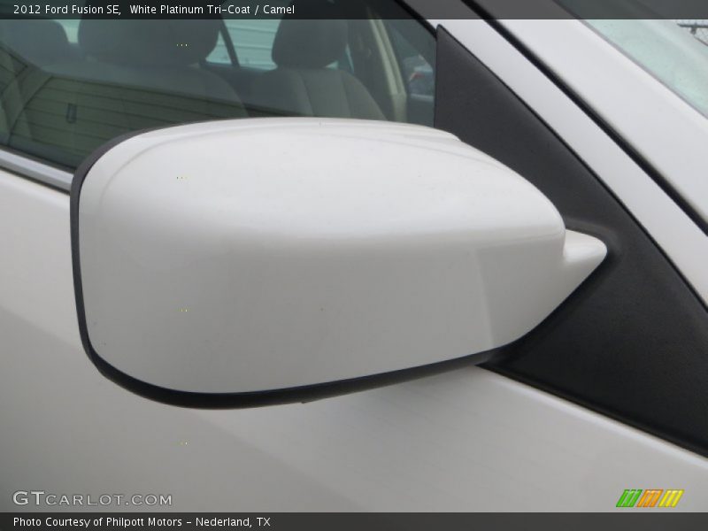 White Platinum Tri-Coat / Camel 2012 Ford Fusion SE