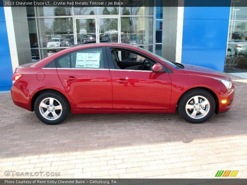 Crystal Red Metallic Tintcoat / Jet Black 2013 Chevrolet Cruze LT