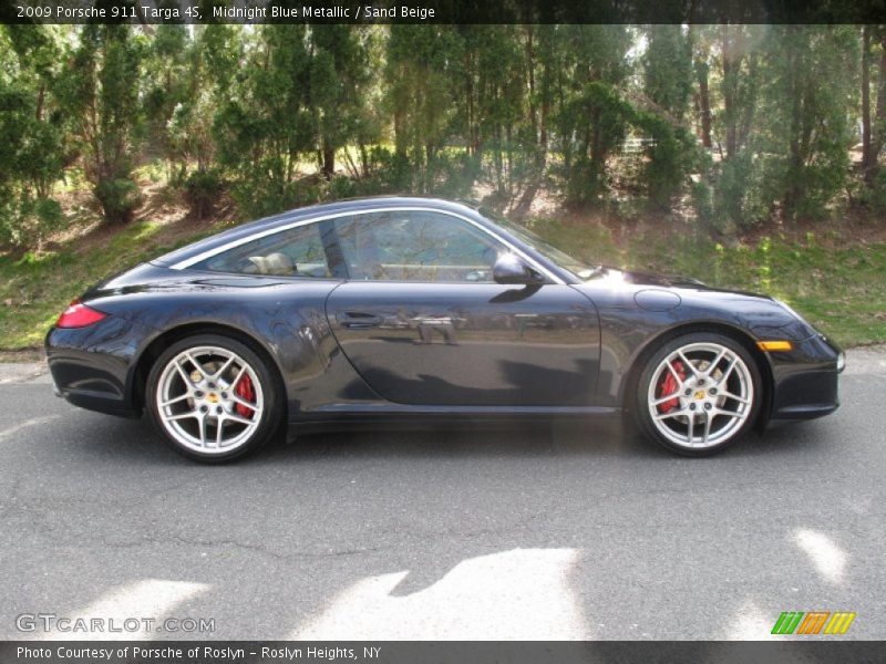 Midnight Blue Metallic / Sand Beige 2009 Porsche 911 Targa 4S