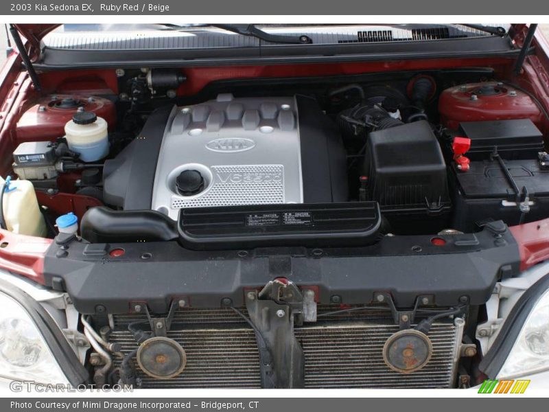 Ruby Red / Beige 2003 Kia Sedona EX