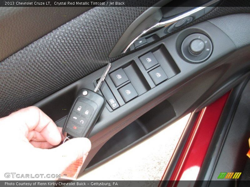 Crystal Red Metallic Tintcoat / Jet Black 2013 Chevrolet Cruze LT