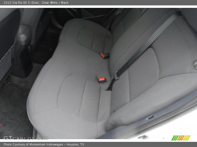 Clear White / Black 2013 Kia Rio EX 5-Door