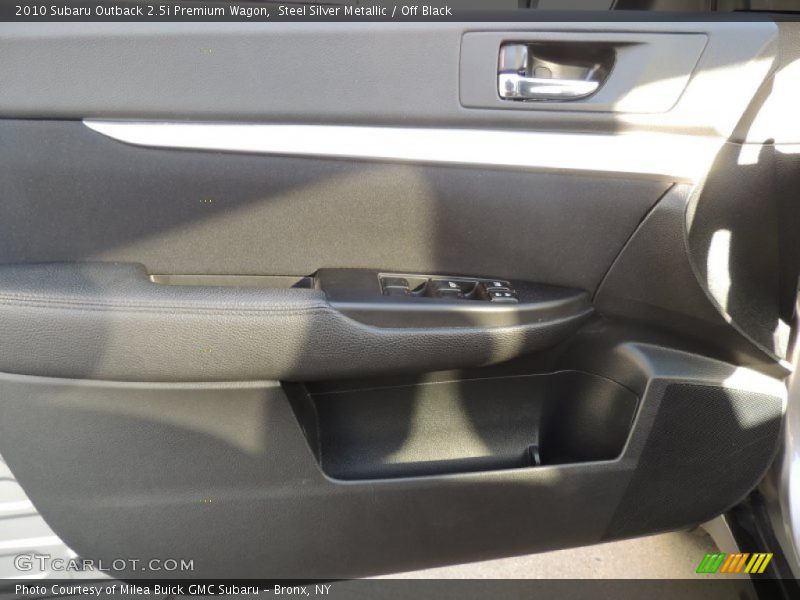 Steel Silver Metallic / Off Black 2010 Subaru Outback 2.5i Premium Wagon