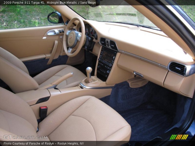 Midnight Blue Metallic / Sand Beige 2009 Porsche 911 Targa 4S