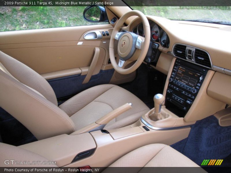 Midnight Blue Metallic / Sand Beige 2009 Porsche 911 Targa 4S