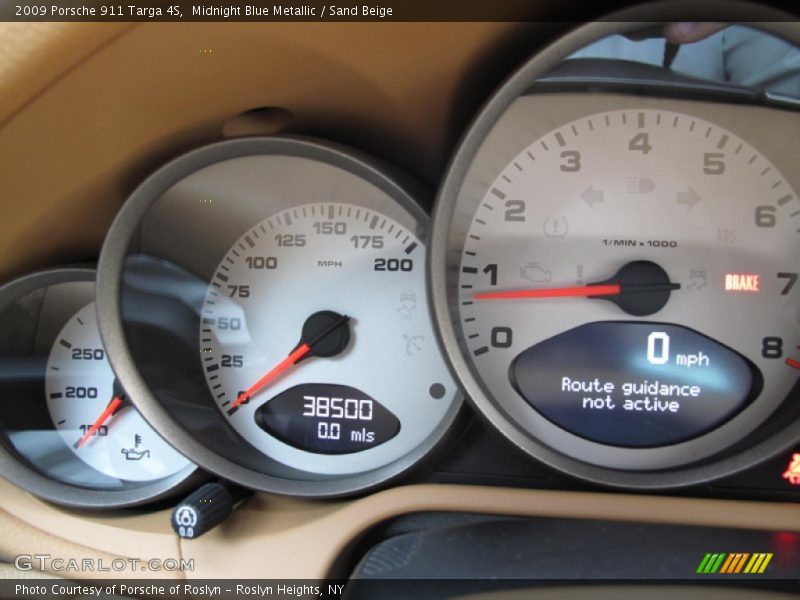 Midnight Blue Metallic / Sand Beige 2009 Porsche 911 Targa 4S