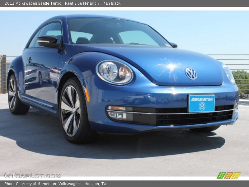 Reef Blue Metallic / Titan Black 2012 Volkswagen Beetle Turbo