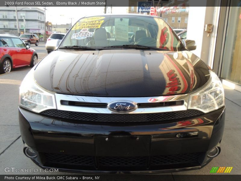 Ebony Black / Medium Stone 2009 Ford Focus SEL Sedan