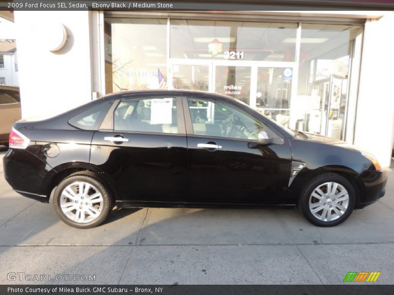 Ebony Black / Medium Stone 2009 Ford Focus SEL Sedan
