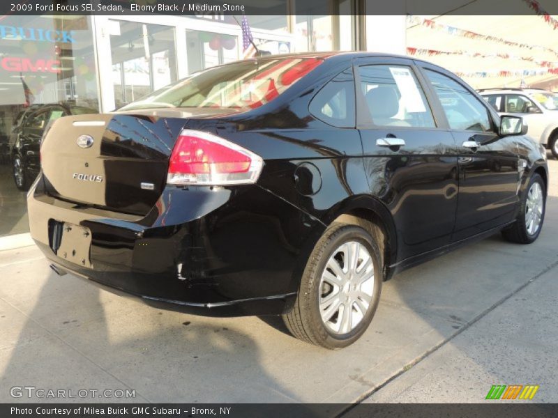 Ebony Black / Medium Stone 2009 Ford Focus SEL Sedan