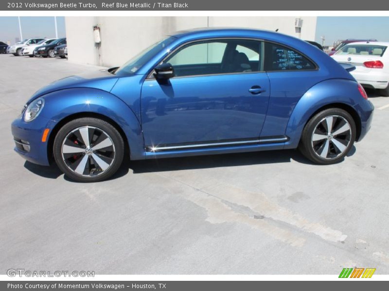 Reef Blue Metallic / Titan Black 2012 Volkswagen Beetle Turbo