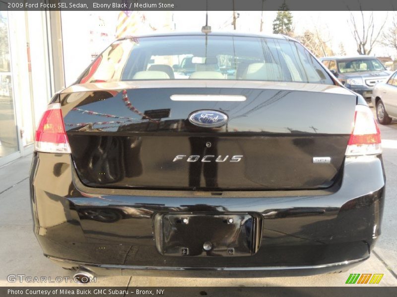 Ebony Black / Medium Stone 2009 Ford Focus SEL Sedan