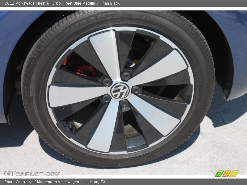 Reef Blue Metallic / Titan Black 2012 Volkswagen Beetle Turbo