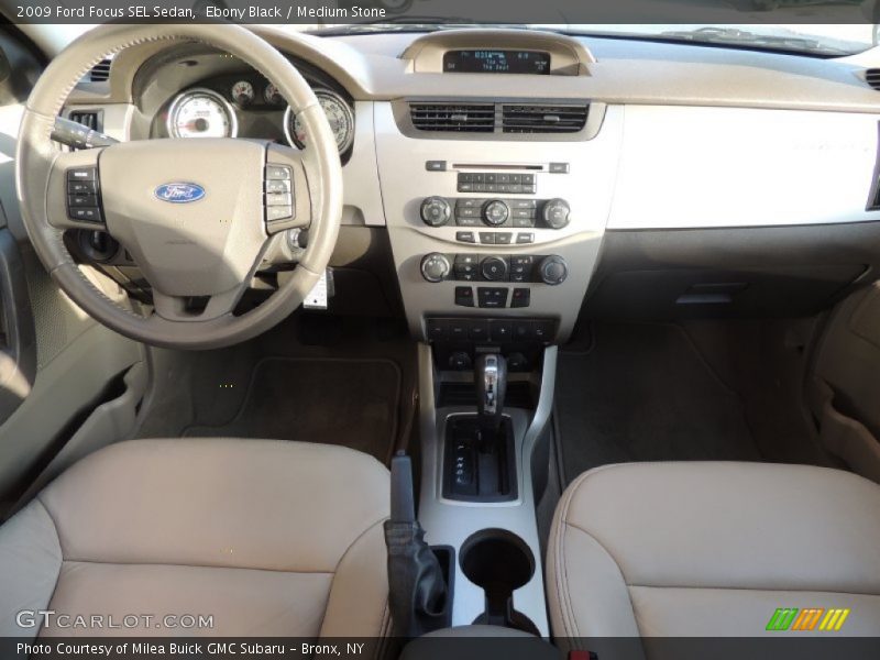 Ebony Black / Medium Stone 2009 Ford Focus SEL Sedan